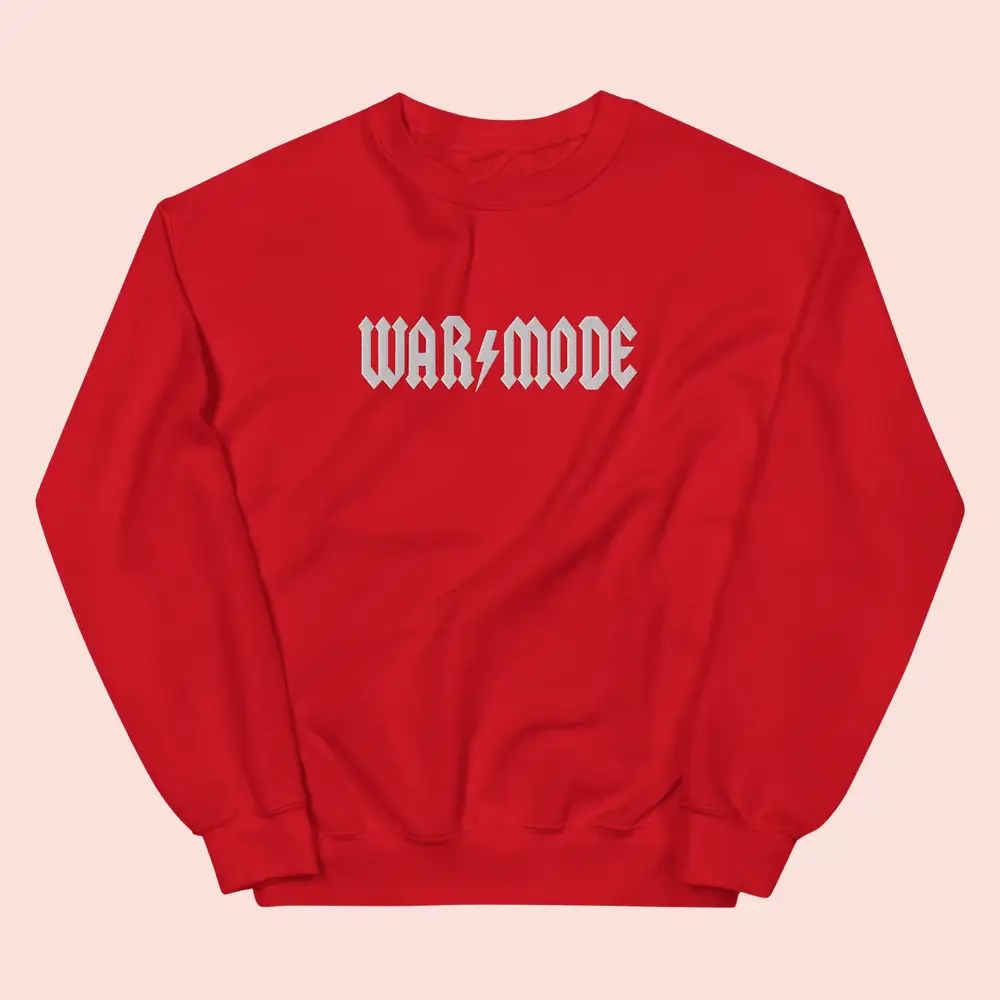 War Mode Merch WM AC DC Embroidered Unisex Sweatshirt Gift For Daughter