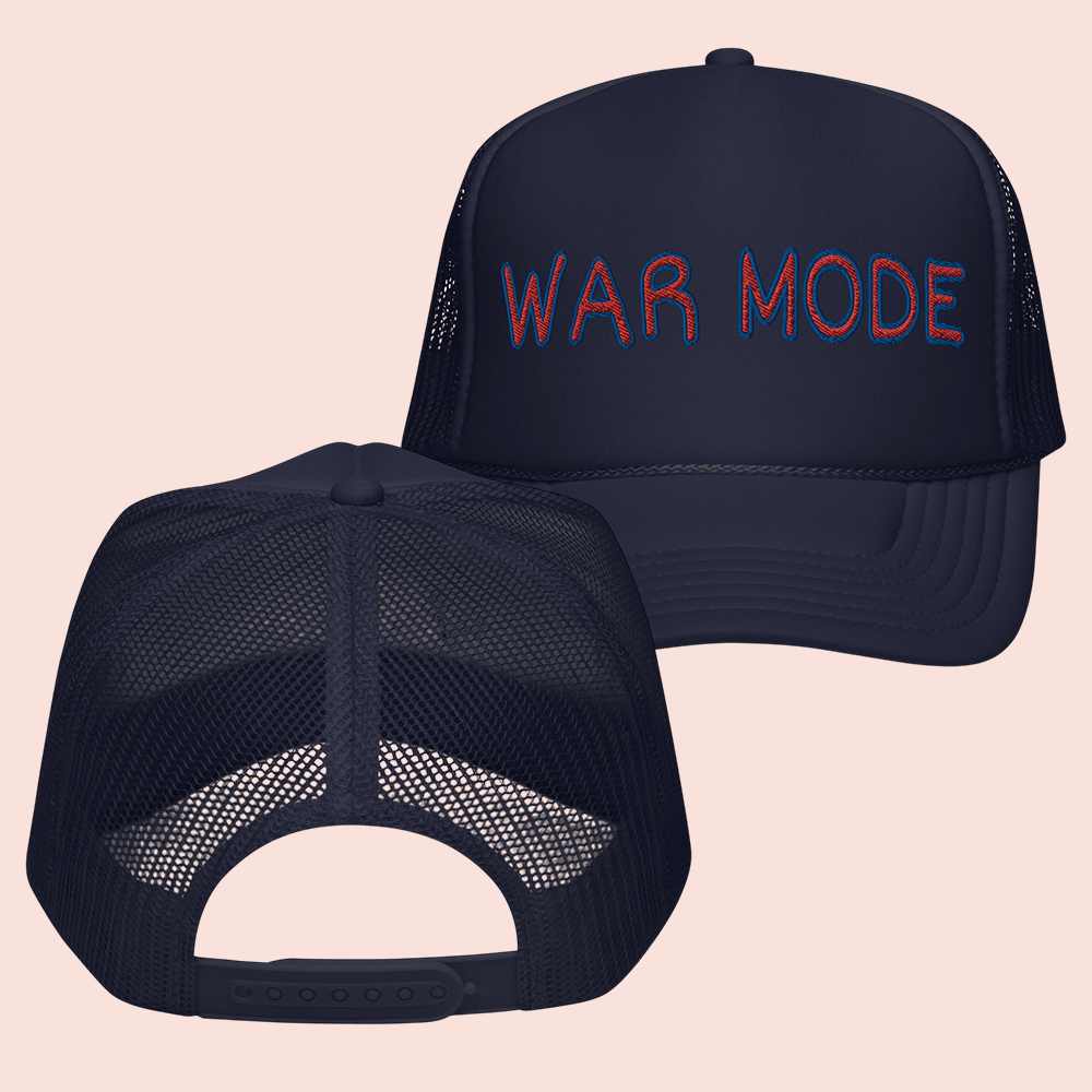 War Mode Merch WM Classic Logo Foam Trucker Hat Social Commentary Fashion Gift For Dad