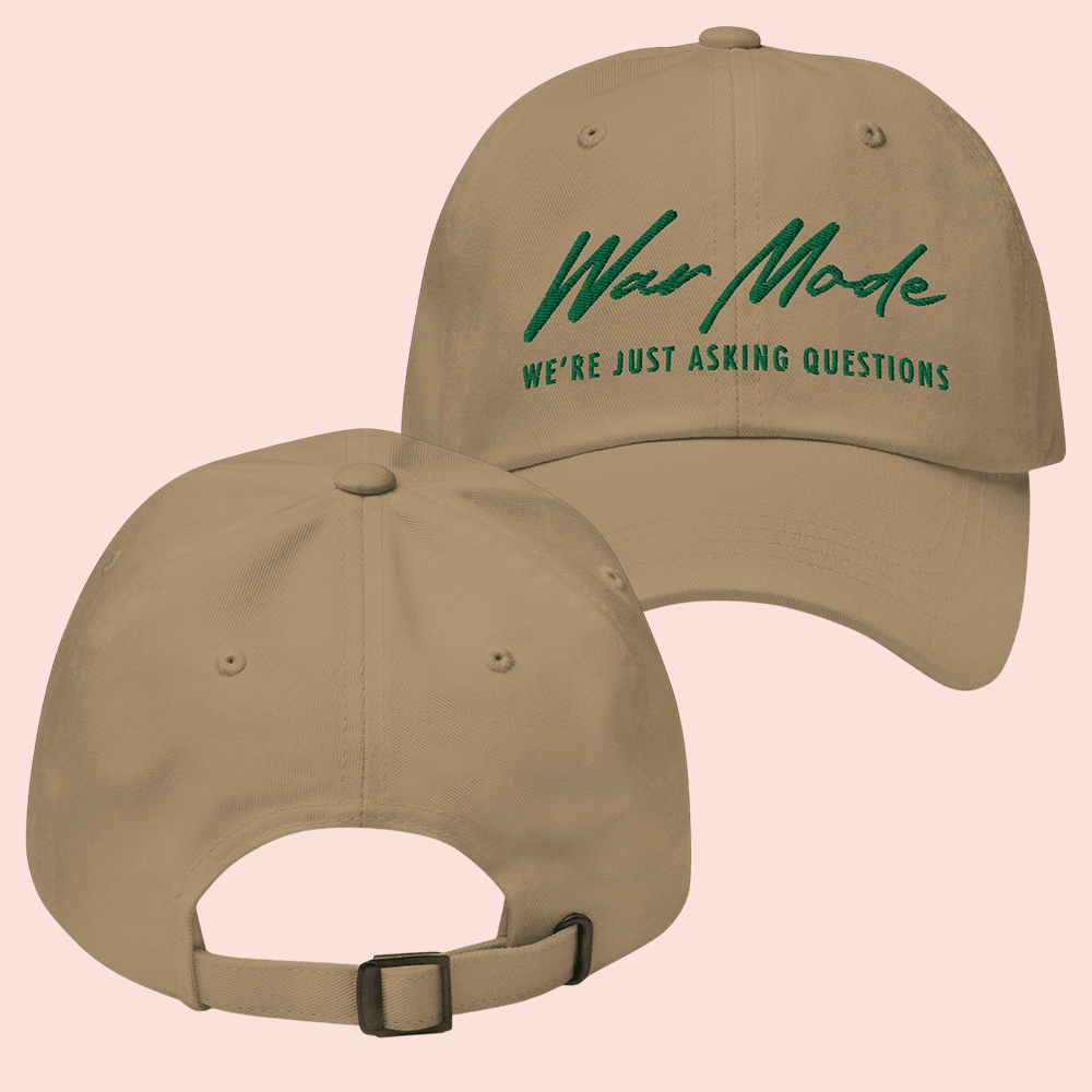 War Mode Merch WM Questions Dad Hat Gift For Alternative Fashion Enthusiasts