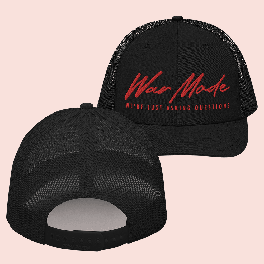 War Mode Merch WM Questions Trucker Cap Gift For War Mode Podcast Fans