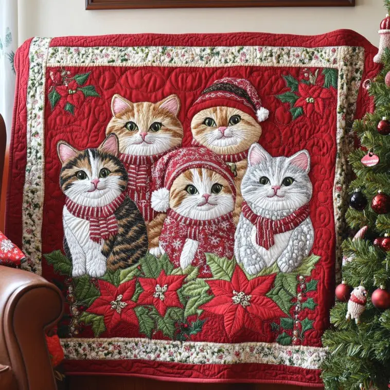 Warm Cats Quilt Stylish Quilt Blanket to Upgrade Your Bedroom