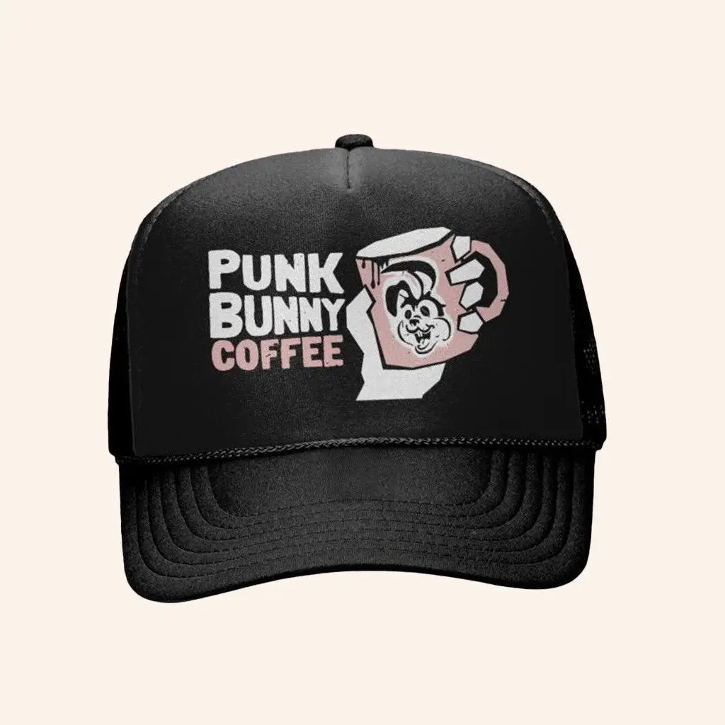 Warner Music Merch Green Day Punk Bunny Trucker Hat Gift Ideas For Boyfriend -WearandDecor