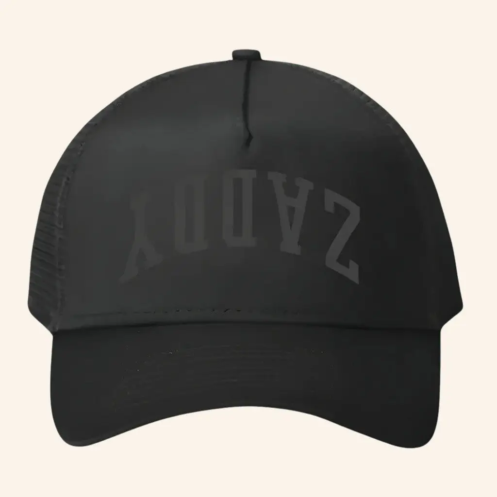 Warren Zeiders Merch Tour 2025 Black On Black Zaddy Trucker Hat Present For Husband -WearandDecor