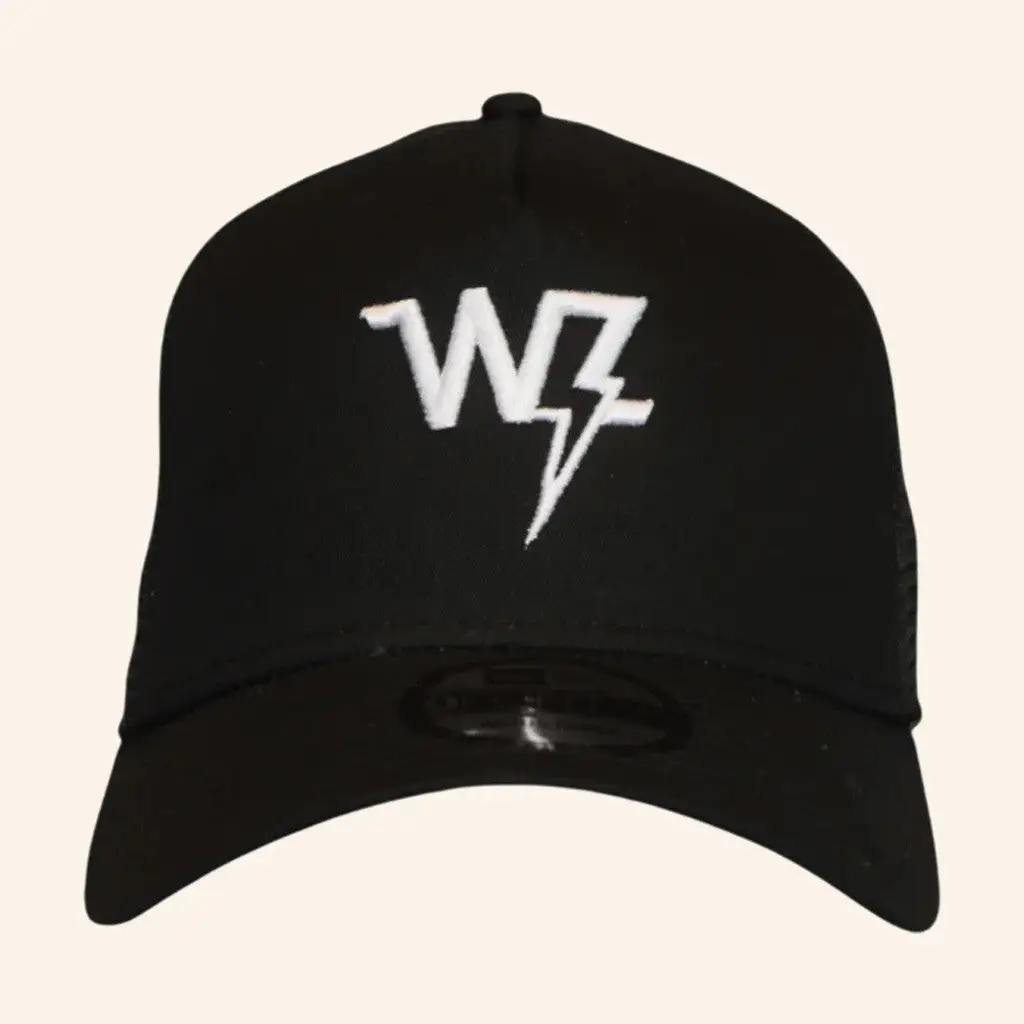 Warren Zeiders Merch Tour 2025 White on Black Embroidered WZ Hat Gifts For Him -WearandDecor