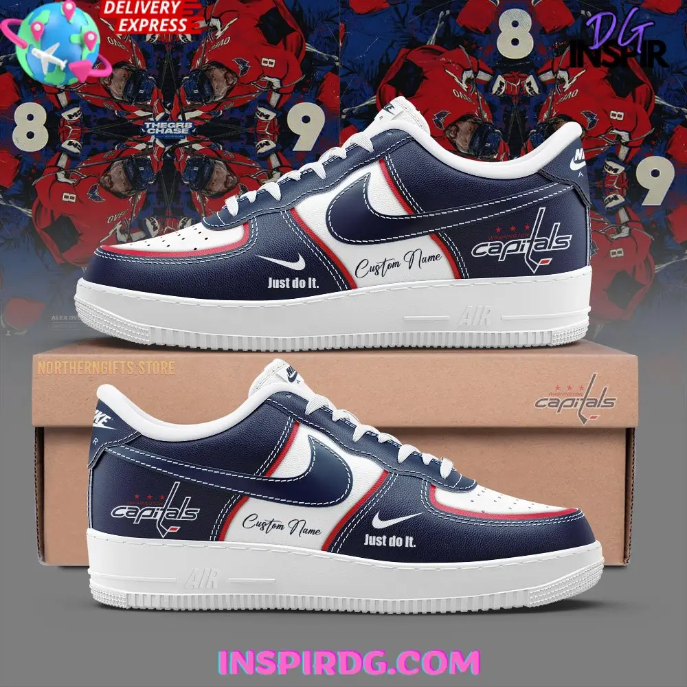 Washington Capitals Just Do It Limited Edition Air Force 1 Sneakers