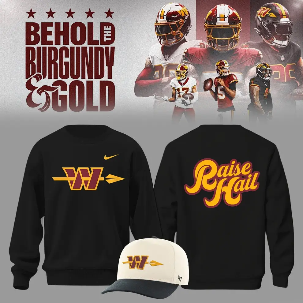 Washington Commanders Merch Monday Night Magic Sweatshirt Raise Hail Merch Fans Gift