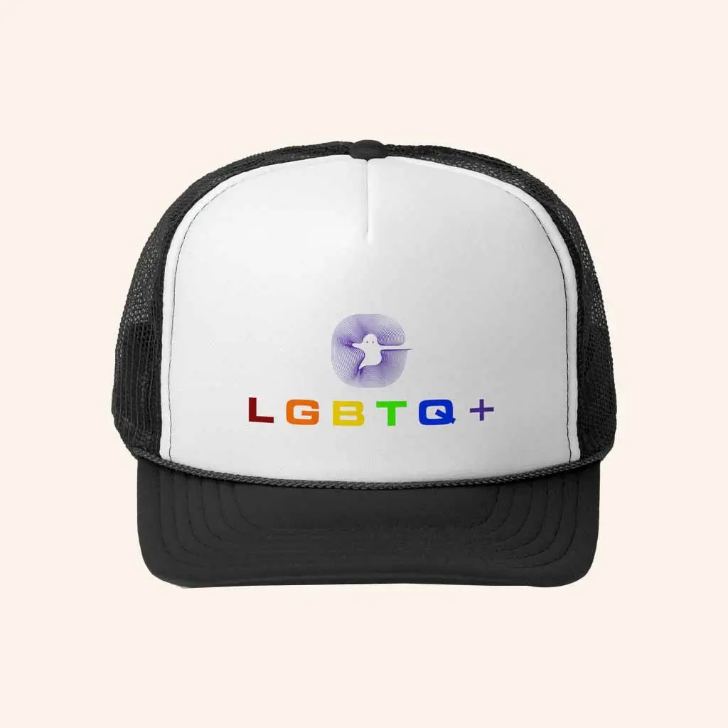 Watcher Merch Boo And Proud LGBTQ Trucker Hat Halloween LGBTQ Gift Ideas -WearandDecor