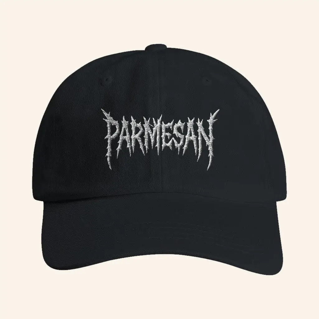Wavey Goods Merch Parmesan Death Metal Embroidered Hat Husband Gifts -WearandDecor