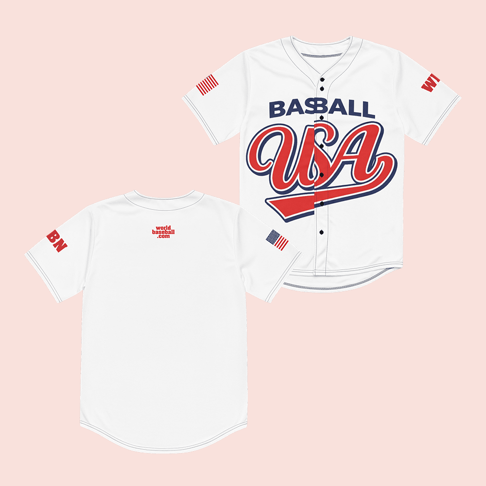 WBC Merch USA World Baseball Network Classic 2026 Jersey USA Baseball Jersey White