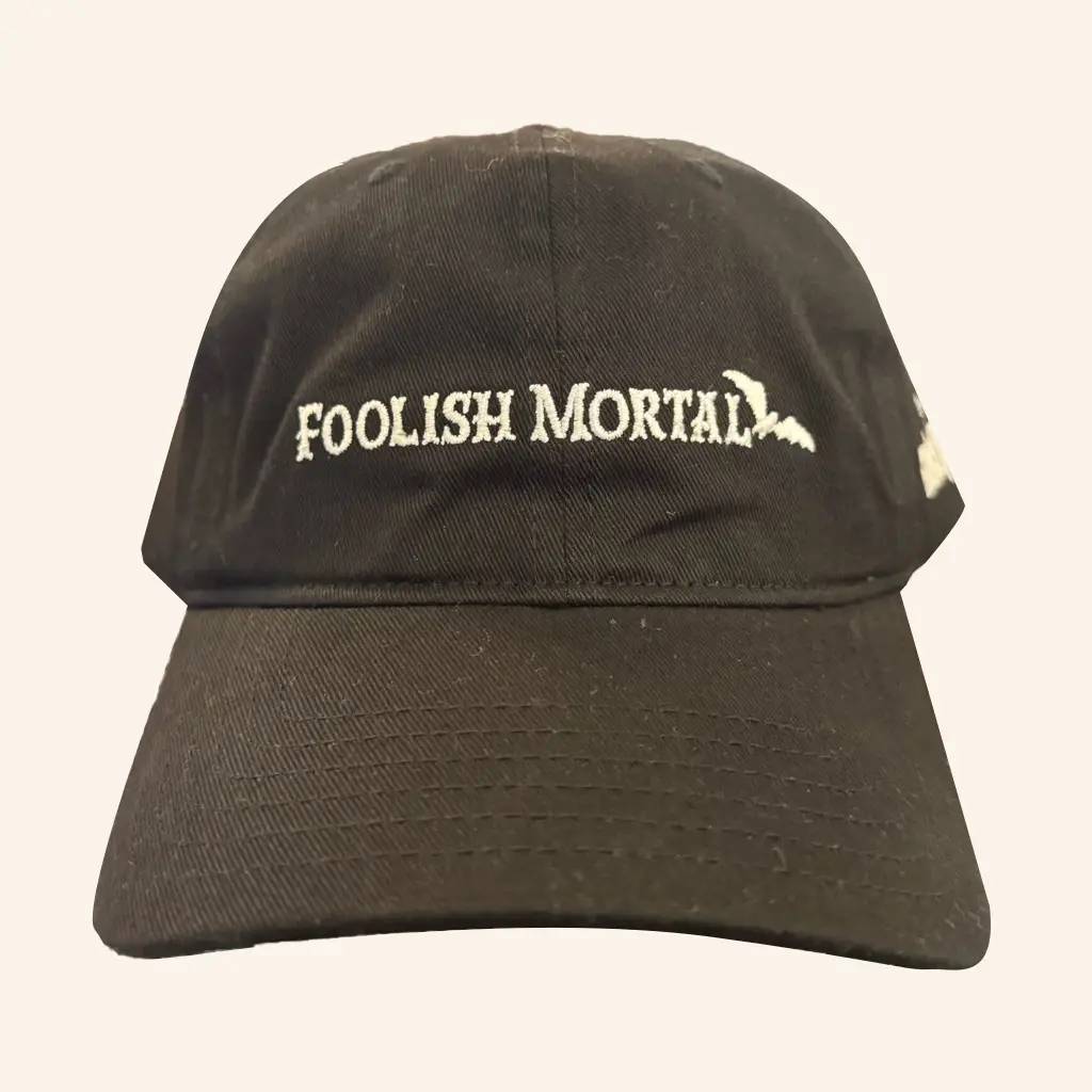 WDW News Today Merch Foolish Mortal Haunted Mansion Embroidered Hat Gifts For Halloween -WearandDecor