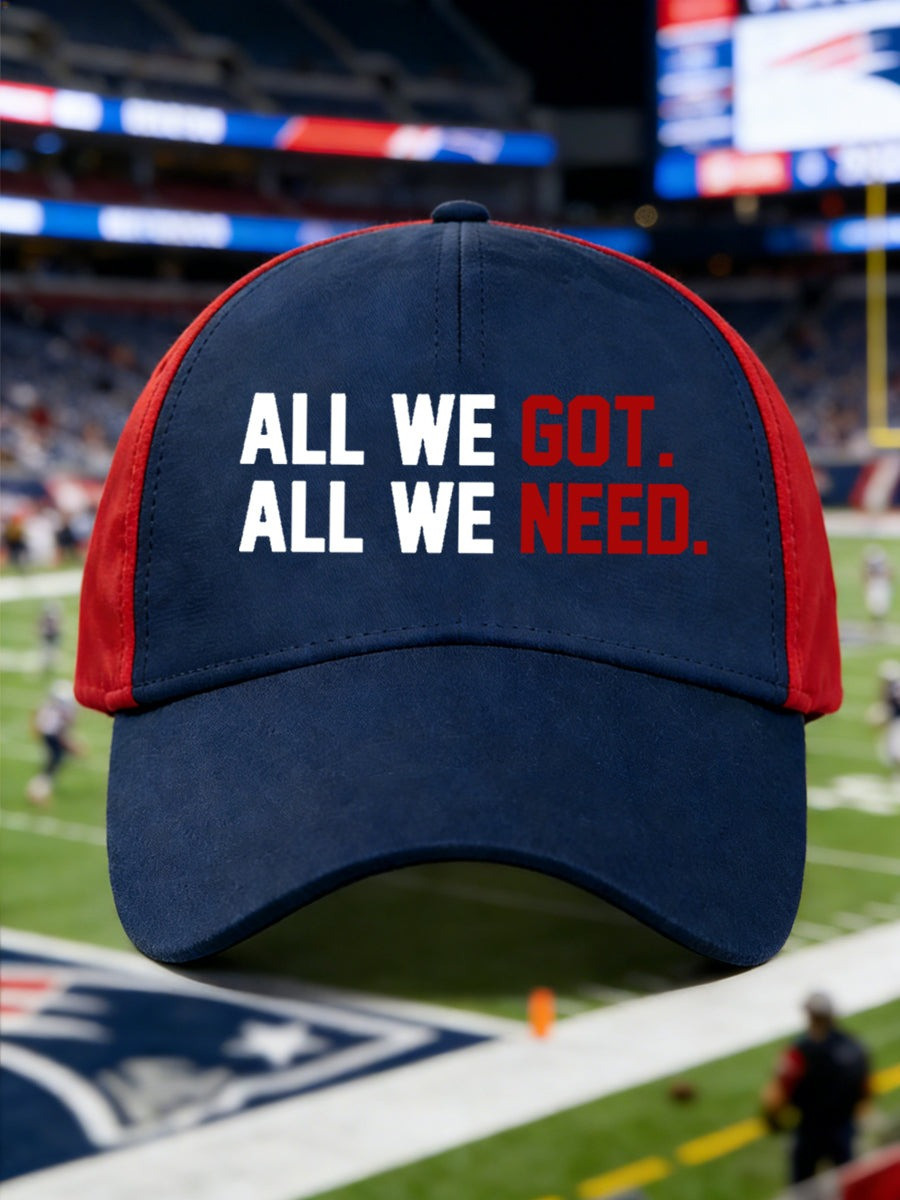 We All We Got Hat Patriots AFC Championship Merch NE Pride Gift for Patriots Fans