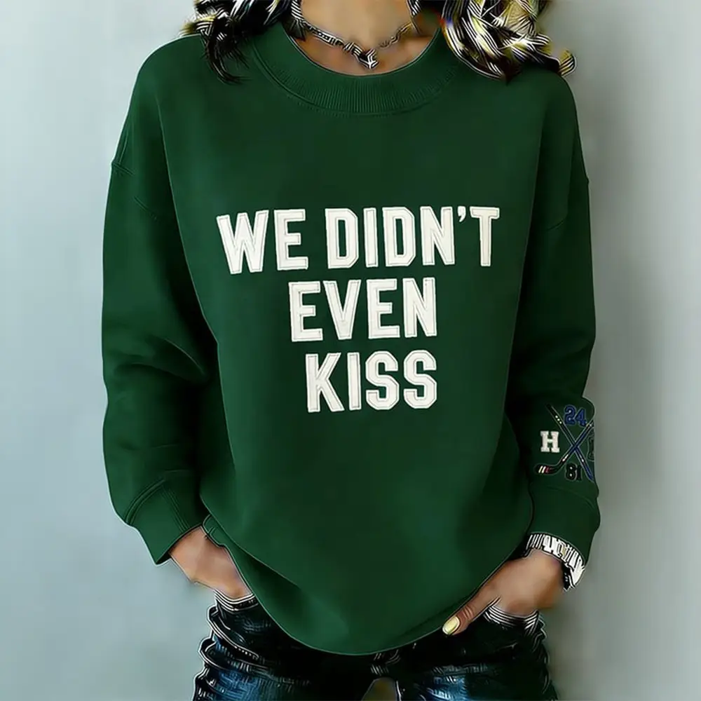 We Didn’t Even Kiss Ice Hockey Heated Rivalry Sweatshirt Heated Rivalry Merch Gift Ideas