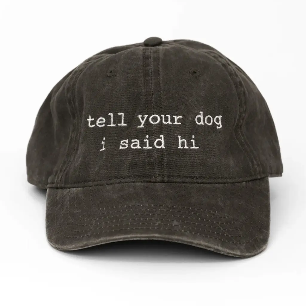 We Rate Dogs Merch Tell Your Dog I Said Hi Hat This Hat Saves Dogs Hat Embroidered Him Gifts