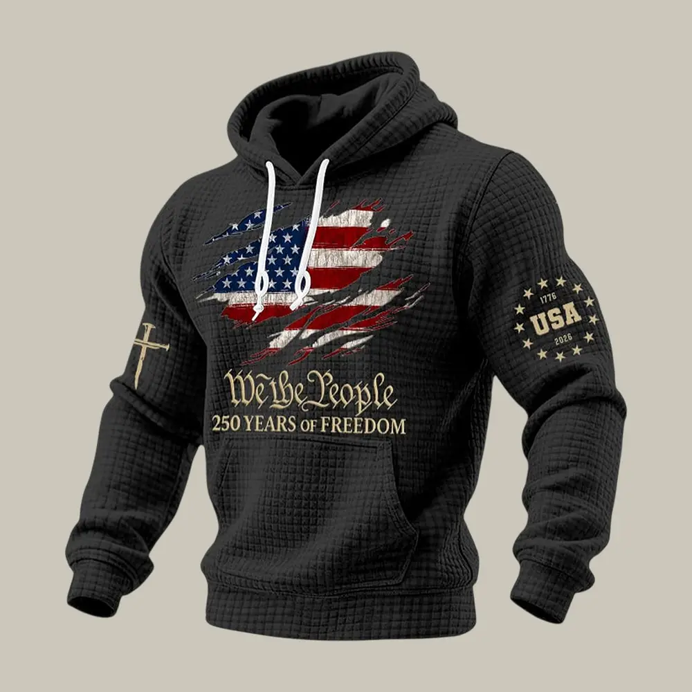 We The People 250 Years Of Freedom 1776 2026 Hoodie July 4 Apparel Patriotic Gift We The People 250 Years Of Freedom 1776 2026 Hoodie July 4 Apparel Patriotic Gift - Image 1