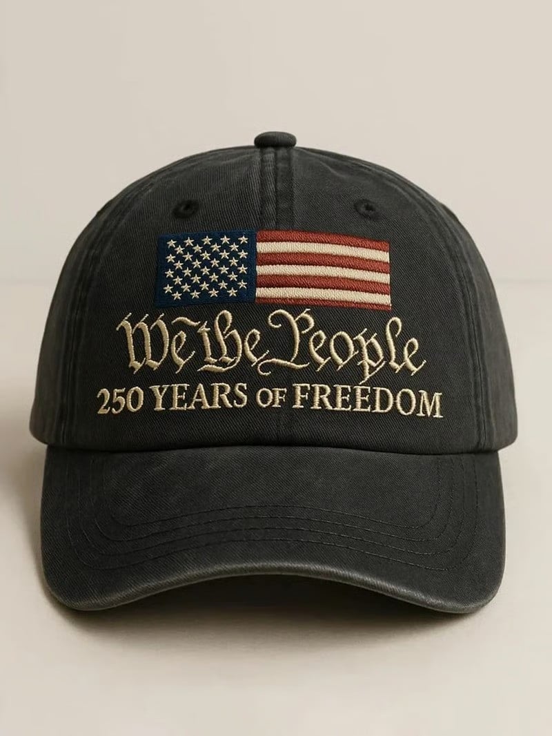 We The People 250 Years Of Freedom Baseball Hat Patriotic USA Independence 1776 2026 Gift For Dad We The People 250 Years Of Freedom Baseball Hat Patriotic USA Independence 1776 2026 Gift For Dad - Image 1