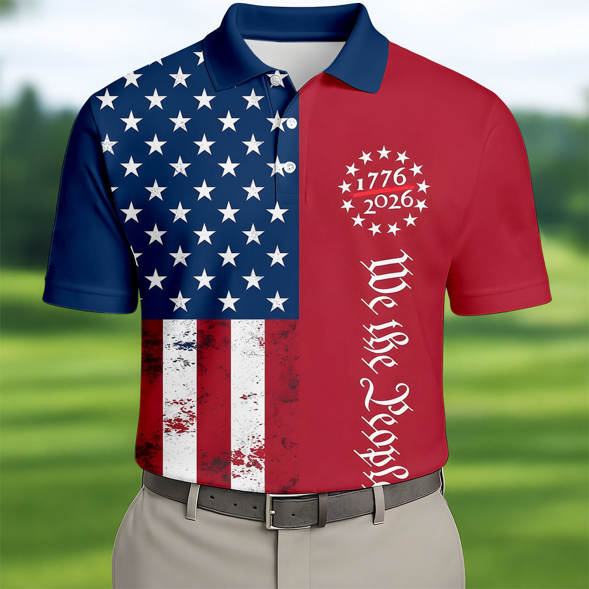 We The People 250 Years Polo Shirt Patriotic 4th Of July Apparel For Independence Day