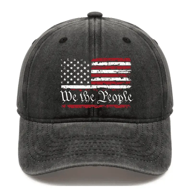 We The People American Flag Cap Adult Funny Shirt – Hilarious Quote T-Shirt for Men We The People American Flag Cap Adult Funny Shirt – Hilarious Quote T-Shirt for Men - Image 1