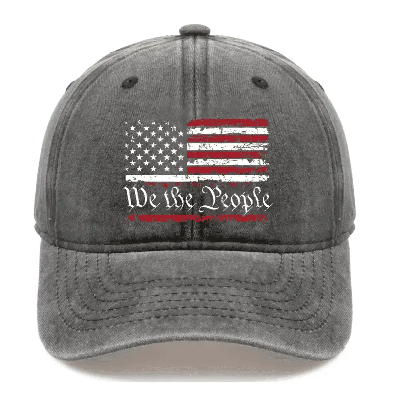 We The People American Flag Cap Funny T-Shirt for Adults – Humorous Men’s Tee We The People American Flag Cap Funny T-Shirt for Adults – Humorous Men’s Tee - Image 1