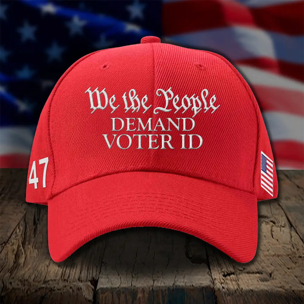 We The People Demand Voter Id Embroidered Hat Pro Trump 2024 Hat Gifts For Dad