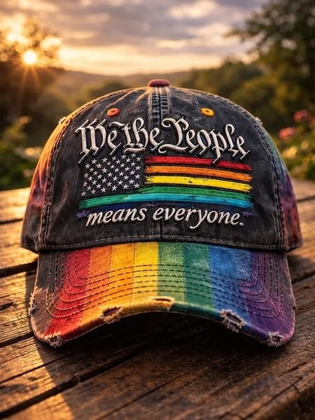 We The People Means Everyone Baseball Cap LGBT Sunflower Merchandise Gift For Her We The People Means Everyone Baseball Cap LGBT Sunflower Merchandise Gift For Her - Image 1