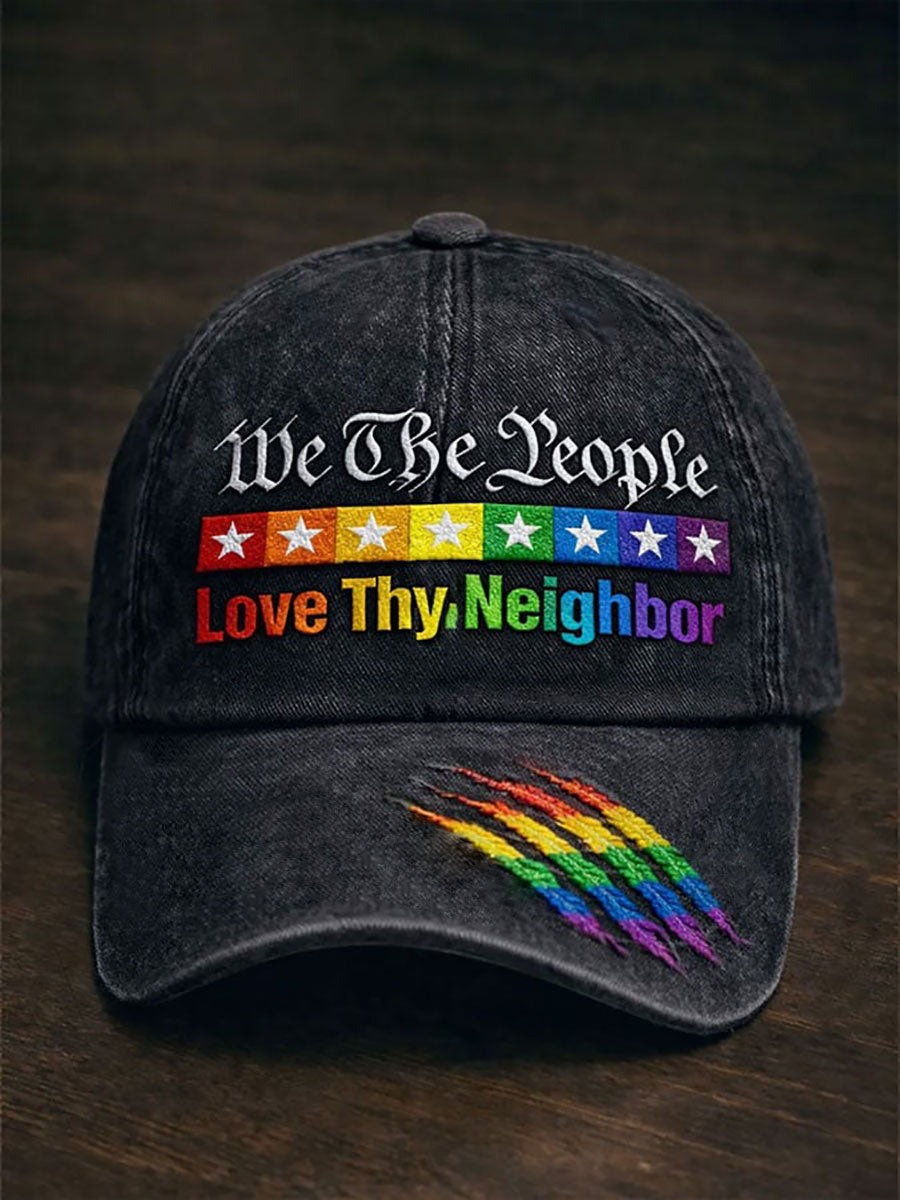 We The People Means Everyone Baseball Cap Love Thy Apparel Gift For Equality Supporters
