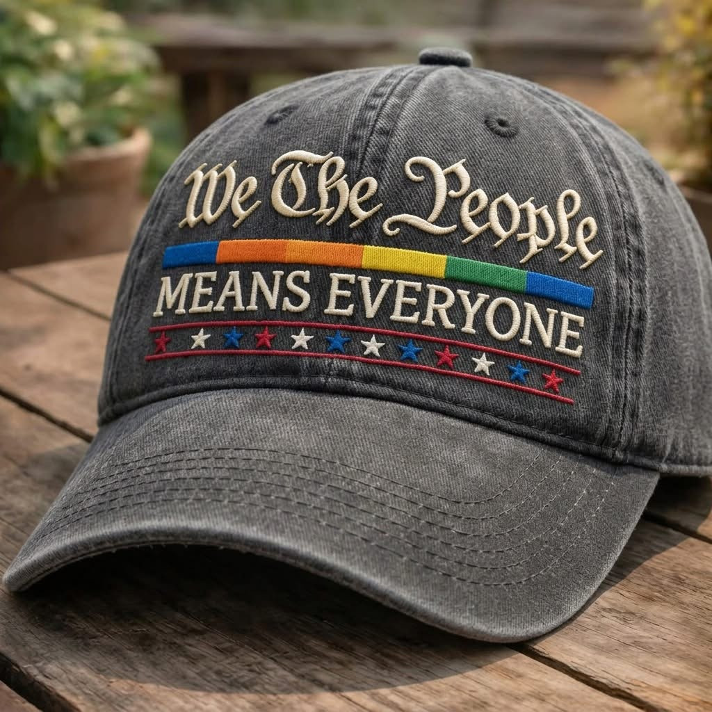 We The People Means Everyone Hat Rainbow Pride Baseball Cap Gifts For Teens