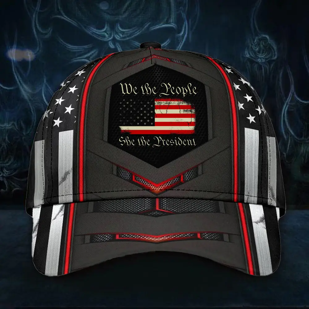 We The People She The President Hat Harris For President Political Hat Democrat Cap