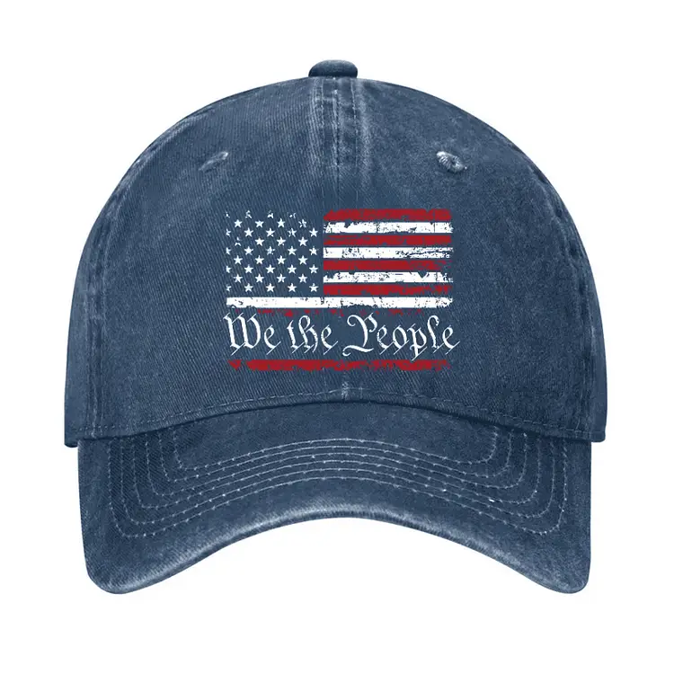 We The People USA Flag Print America Cap Men’s Funny Saying Shirt – Sarcastic Graphic Tee We The People USA Flag Print America Cap Men’s Funny Saying Shirt – Sarcastic Graphic Tee - Image 1