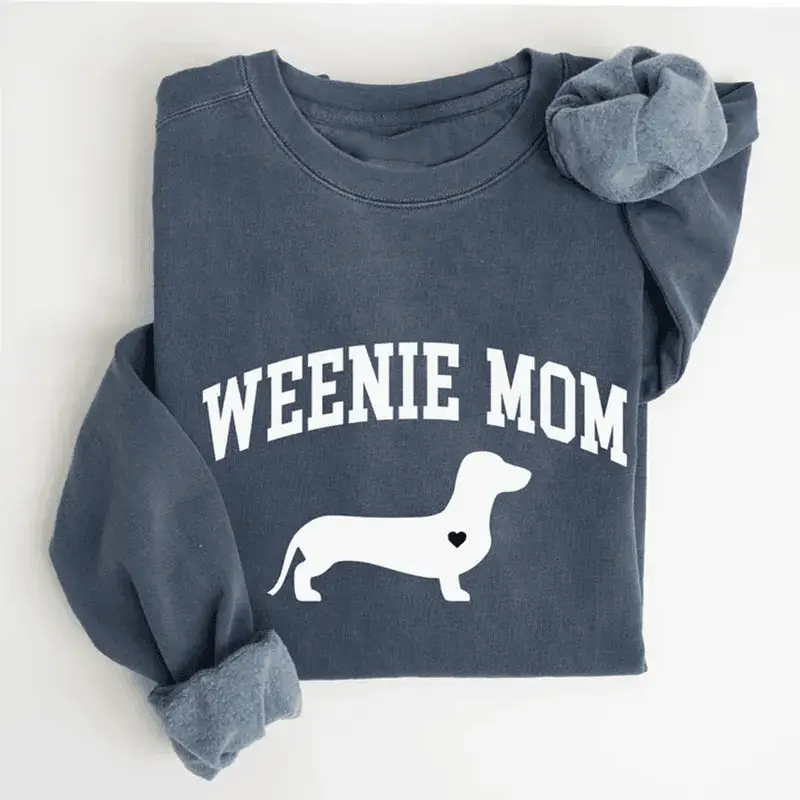Weenie Mom Sweatshirt Vintage Dachshund Lover Sweatshirt Best Mother's Day Gifts