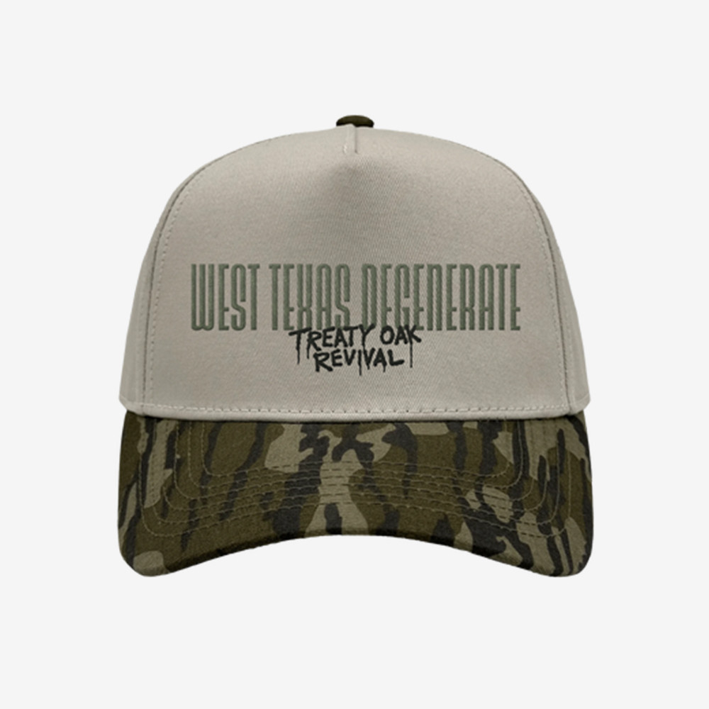 West Texas Degenerate Hat Treaty Oak Revival Baseball Cap Cool Gift For Rock Music Lovers