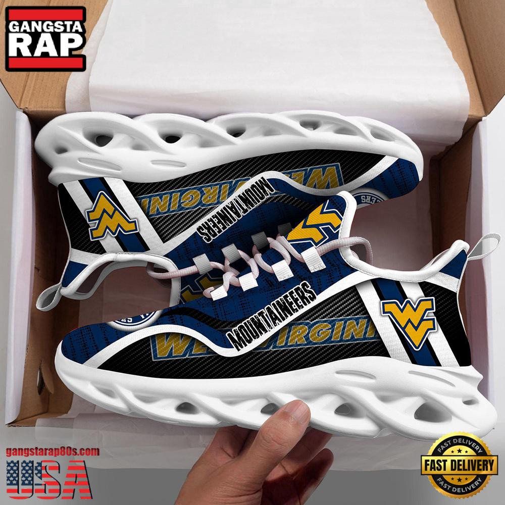 West Virginia Mountaineers NCAA Clunky Air Max Shoes Air Cushion Sneakers