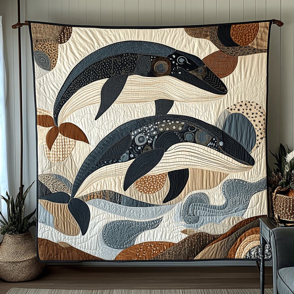 Whale Song Quilted Blanket Christmas Bedroom Decor Whale Gifts For Adults