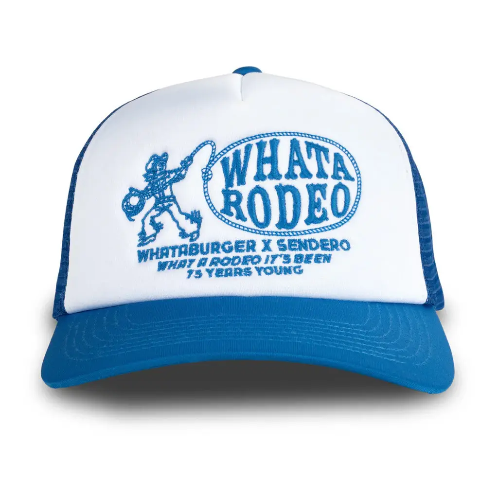 Whataburger Merch Sendero x Whataburger Ropin Trucker Hat Embroidered Gifts For Brother - WearandDecor