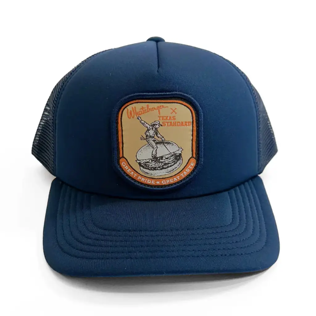 Whataburger Merch Texas Standard x Whataburger Great Taste Trucker Hat Embroidered Son Gifts - WearandDecor