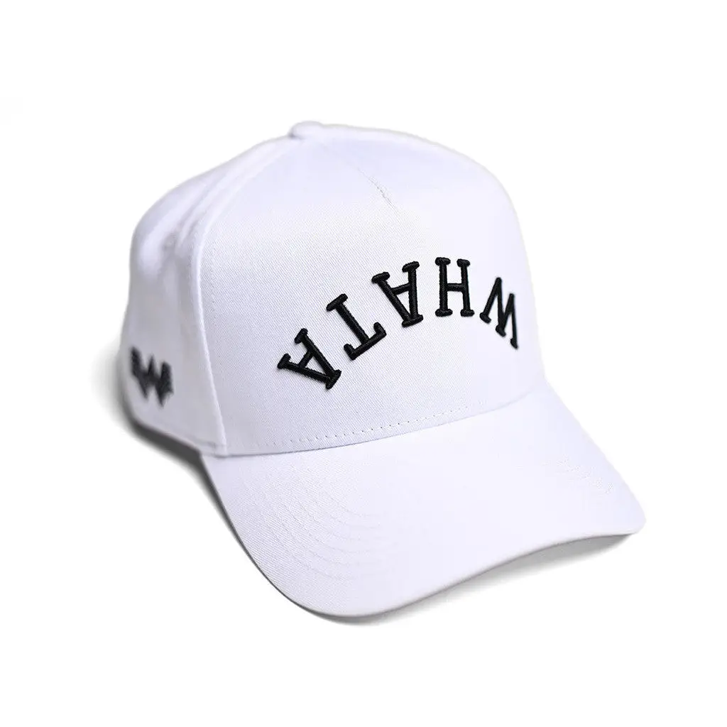 Whataburger Merch White Whataburger Hat Upside Down Logo Hat Embroidered Gifts For Husband -WearandDecor
