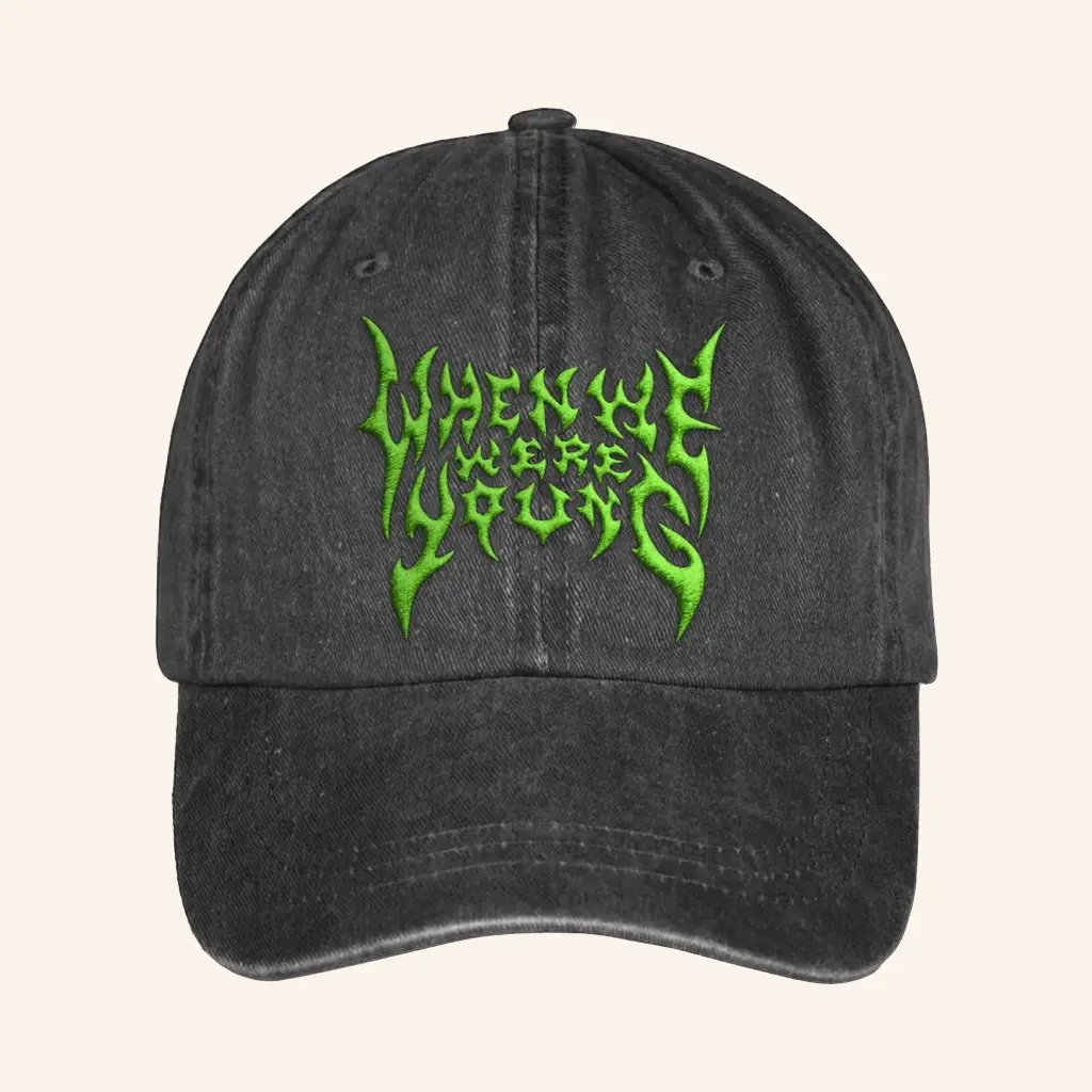 When We Were Young Festival Merch Embroidered Electrocution Hat Christmas Present Ideas For Dad -WearandDecor
