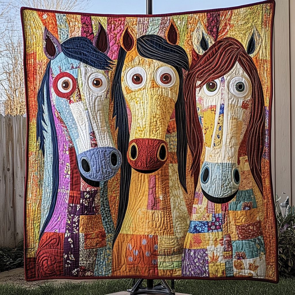 Whimsy Farm Quilted Blanket Sofa Couch Throw Blanket Gifts For Highland Cow Lovers Whimsy Farm Quilted Blanket Sofa Couch Throw Blanket Gifts For Highland Cow Lovers - Image 1
