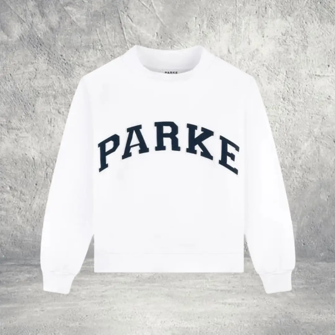 White Parke Sweatshirt Nostalgia Varsity Sweatshirt Birthday Gift for BFF