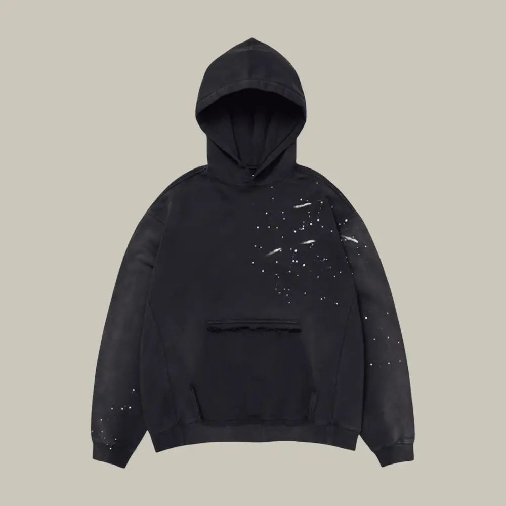 White Splatter Graphic BTS Hoodie Arirang Album BTS Hooded Sweatshirt Kpop Music Fan Gift For Army