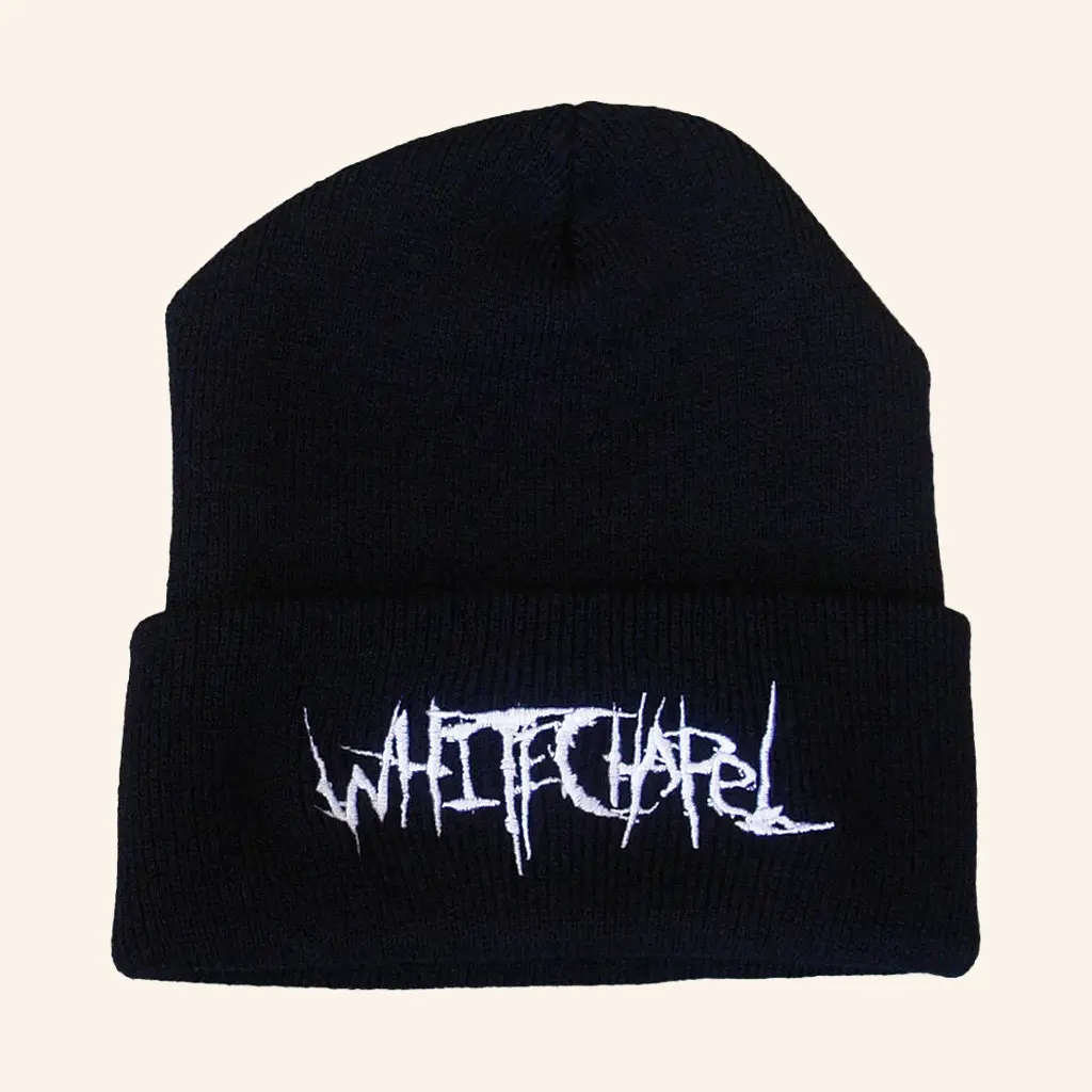 Whitechapel Merch Classic Logo Black Beanie Christmas Gifts For Boyfriend - WearandDecor