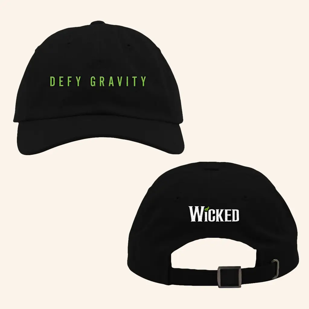 Wicked The Musical Merch Wicked Defy Gravity Hat Embroidered Gift Ideas For Fans -WearandDecor