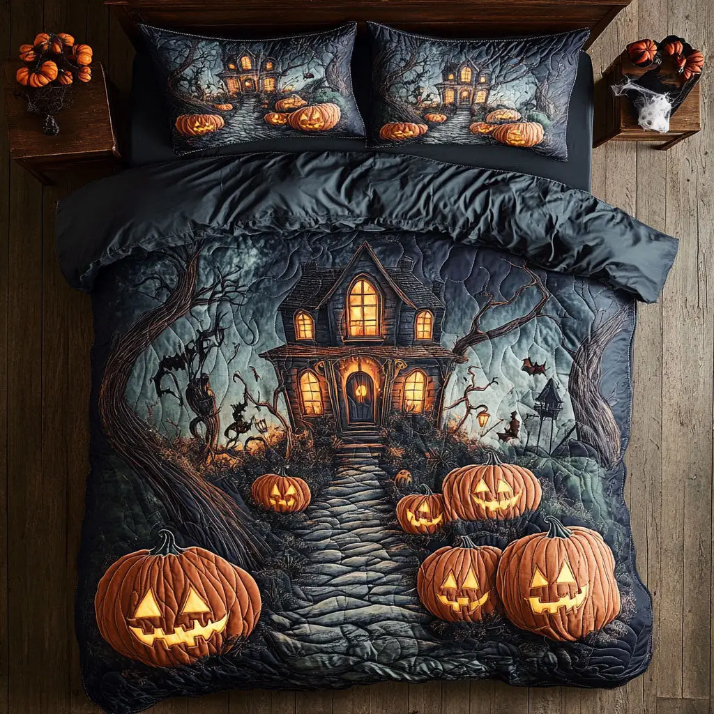 Wicked Vines Quilted Bedding Set Duvet Cover Bedspread Best Gifts For Couples
