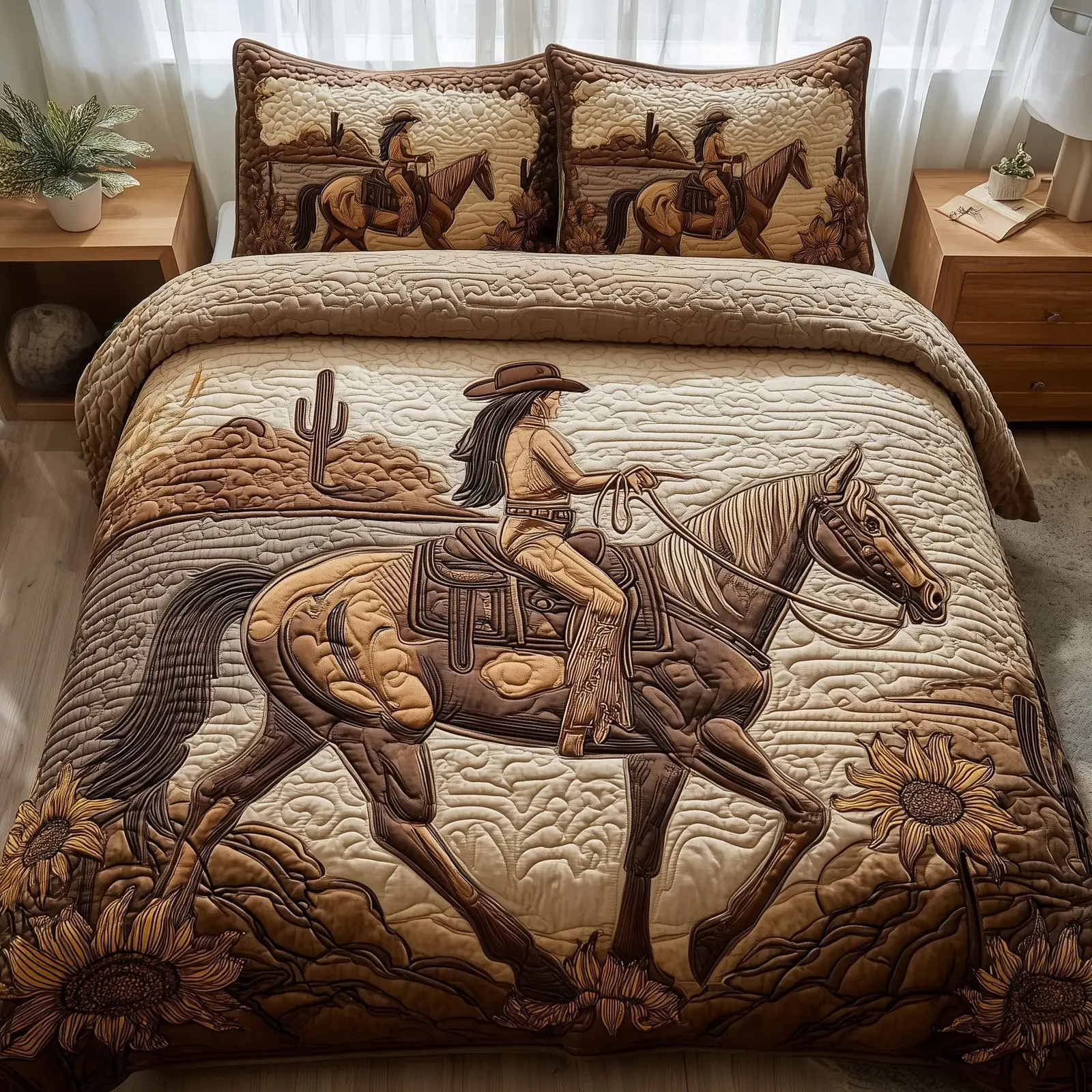 Wild And Free Quilted Bedding Set Create a Cozy Space