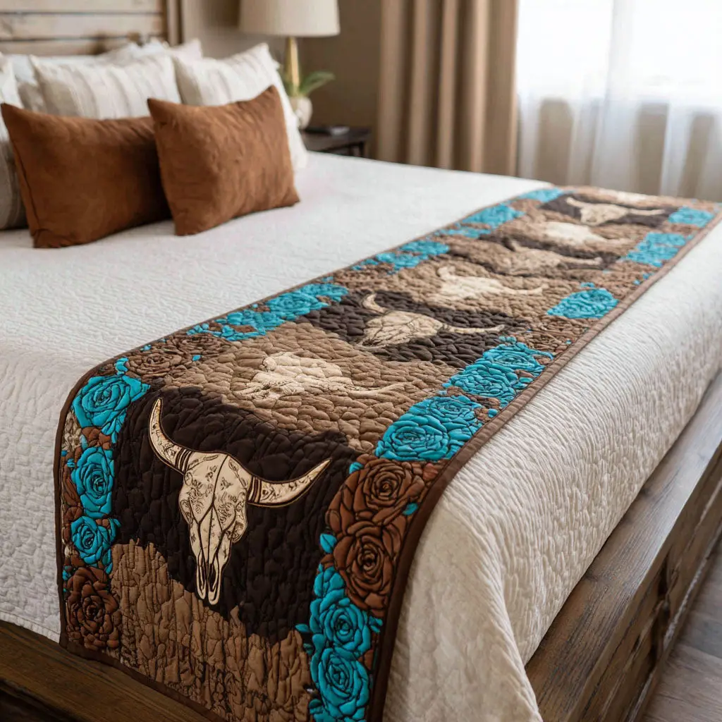 Wild Dust Quilted Bed Runner Wild Dust Western Home Gift