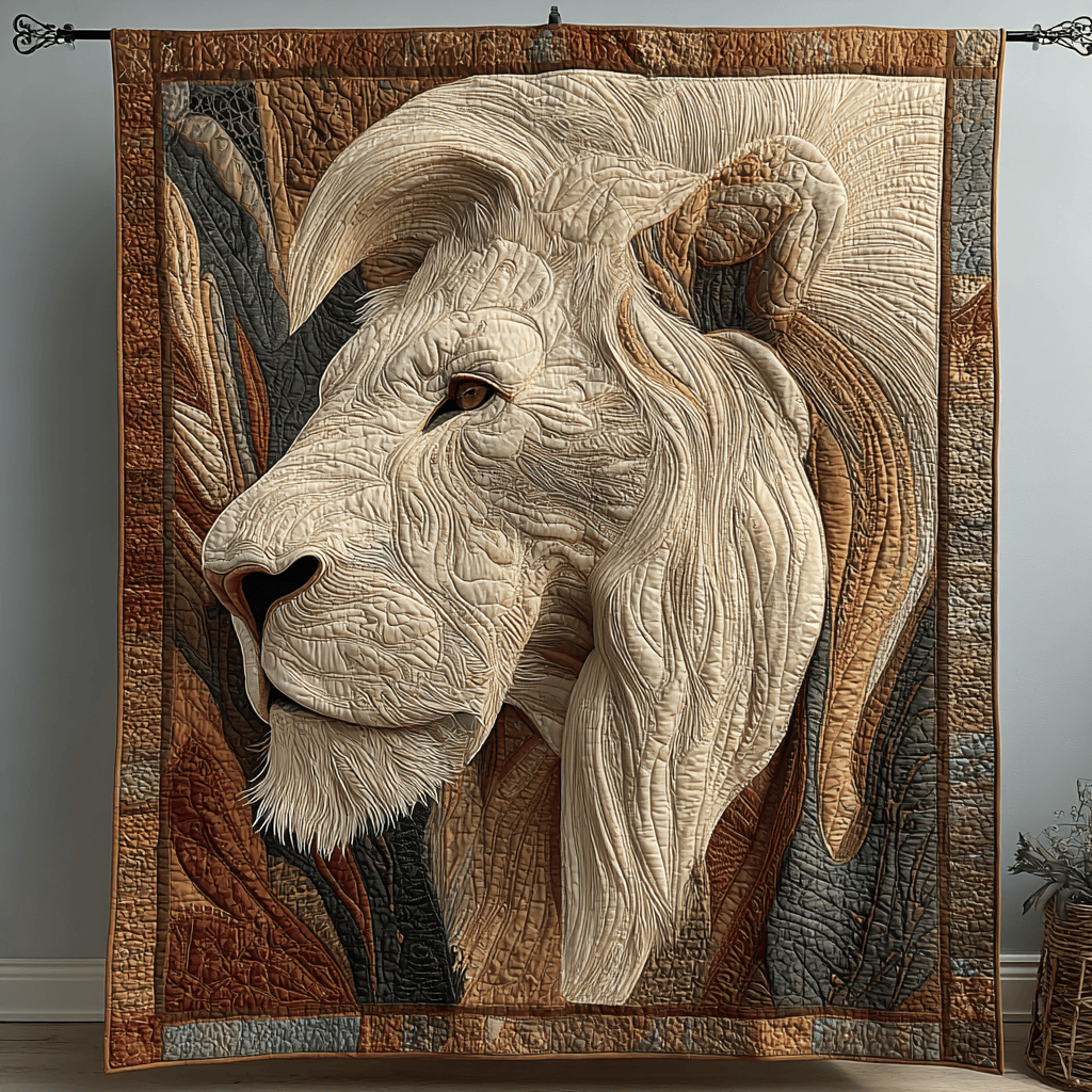 Wild Lion Quilted Blanket Winter Decor Blanket Gifts For Chicken Farmers