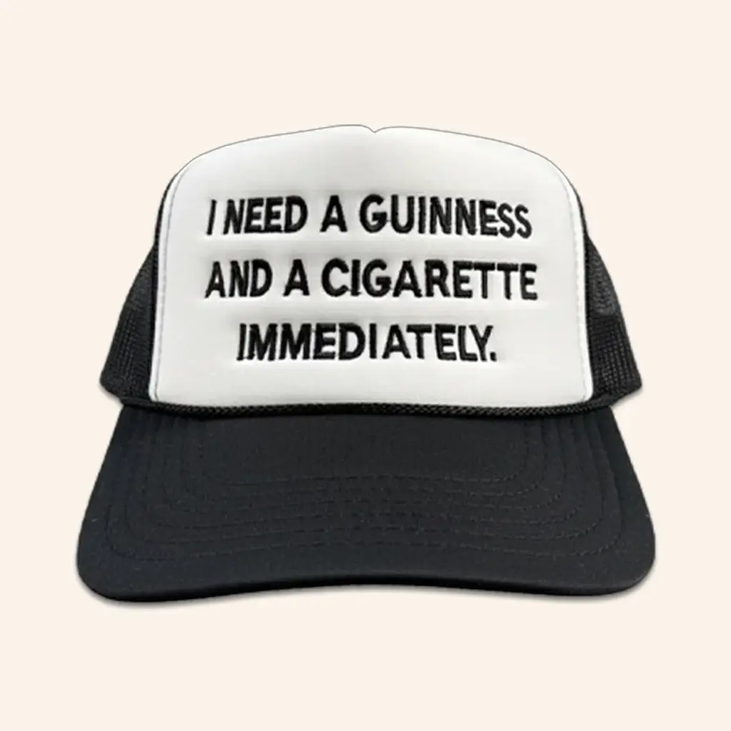 Will Mahony Merch Guinness Embroidered Trucker Hat Best Gifts For Boyfriend - WearandDecor