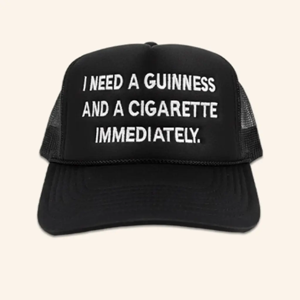 Will Mahony Merch Guinness Embroidered Trucker Hat Birthday Gift For Husband - WearandDecor