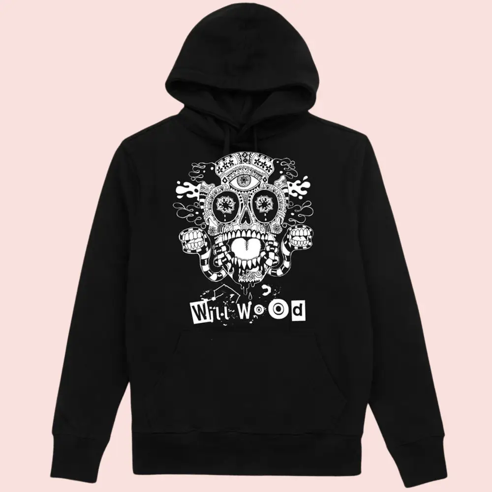 Will Wood Merch Host Skull Hoodie Will Wood Hooded Sweatshirt Gifts For Fans