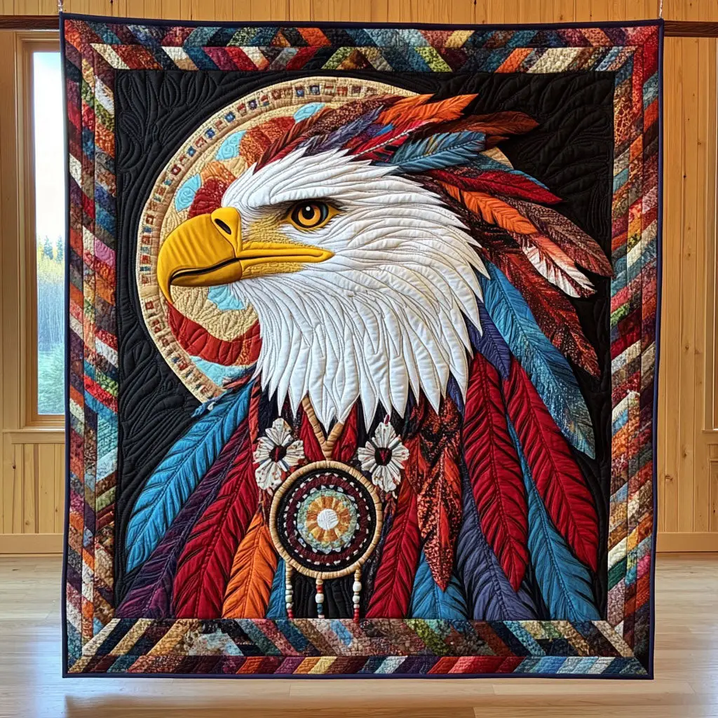 Wings Of Honor Quilt Stylish Quilt Blanket to Upgrade Your Bedroom Wings Of Honor Quilt Stylish Quilt Blanket to Upgrade Your Bedroom - Image 1