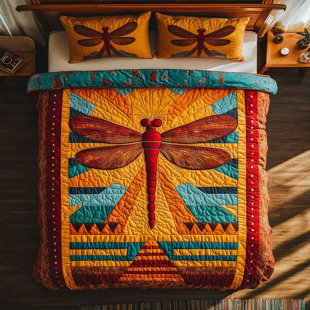 Wings Of The Sun Quilted Bedding Set Duvet Cover Bedspread Best Gifts Bedroom Decorative